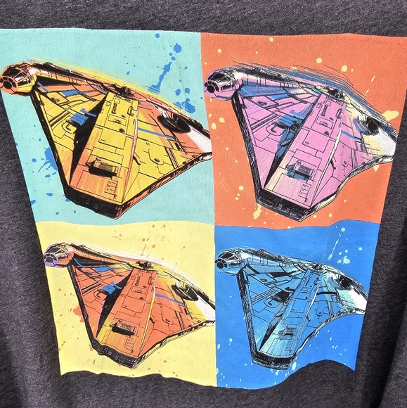 Star Wars Her Universe Gray T-Back Tank Top Size 3 - Picture 4 of 5